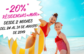 Leer más : -20% de descuento en la playa, 2 noches mínimo, del 24 al 31 de agosto de 2019