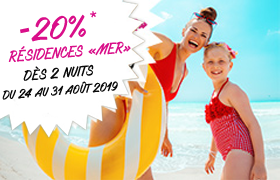 Lire la suite : -20% bord de mer, 2 nuits mini, du 24 au 31 août 2019